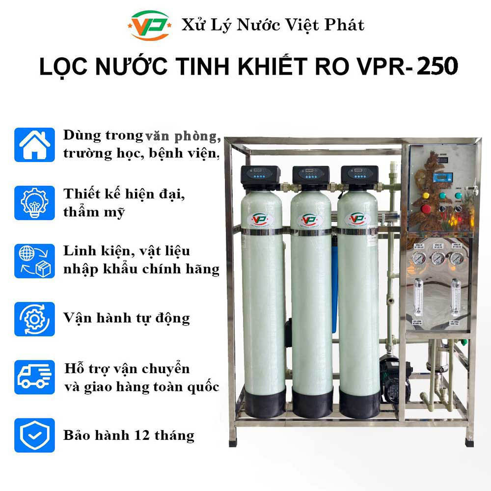 Hệ thống lọc nước RO 250l h
