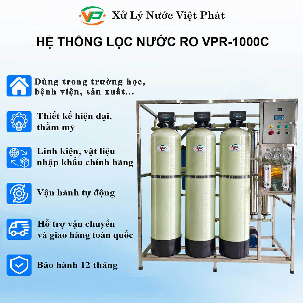 Hệ thống lọc nước RO 1000l h