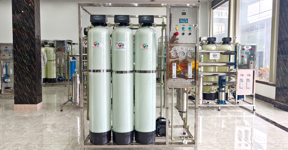 Cấu hình hệ thống lọc nước RO công nghiệp 500l h tại Xử Lý Nước Việt Phát