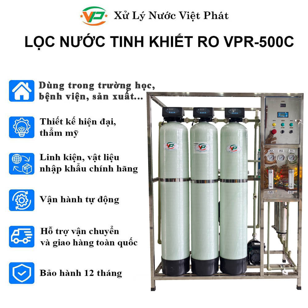 Hệ thống lọc nước RO 500l h