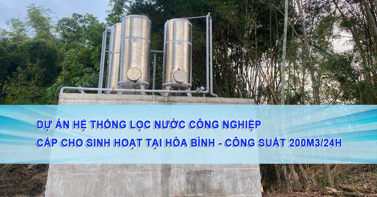 Dự án lọc nước công nghiệp tại Hòa Bình