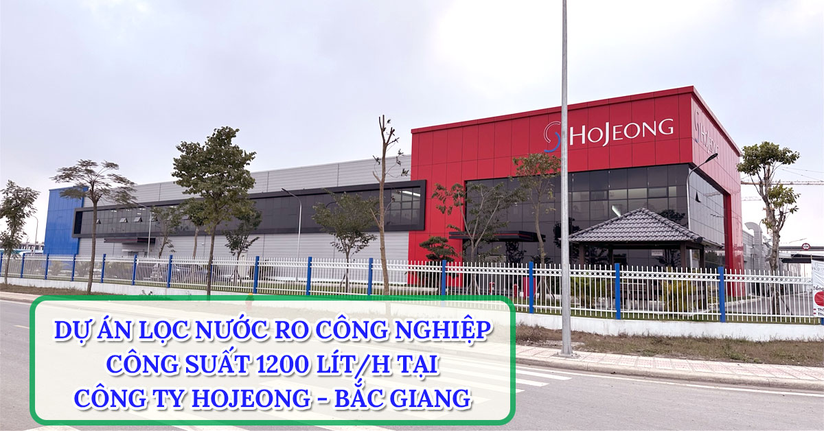 Dự án hệ thống lọc nước Ro công nghiệp 1200l/h