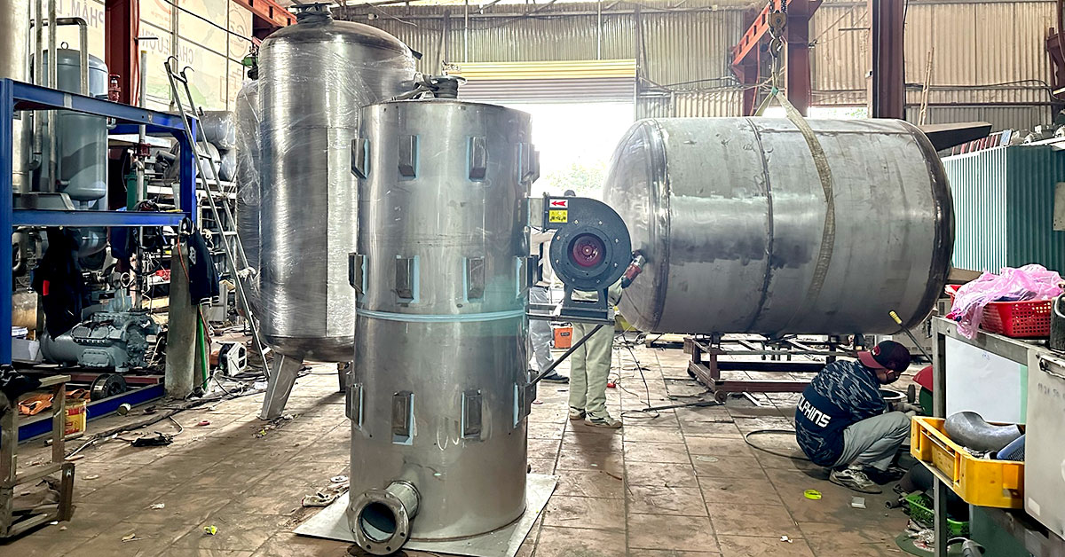 Gia công chế tạo tháp làm thoáng