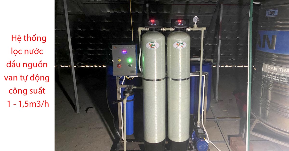 Dự án hệ thống lọc nước đầu nguồn tại Bắc Giang