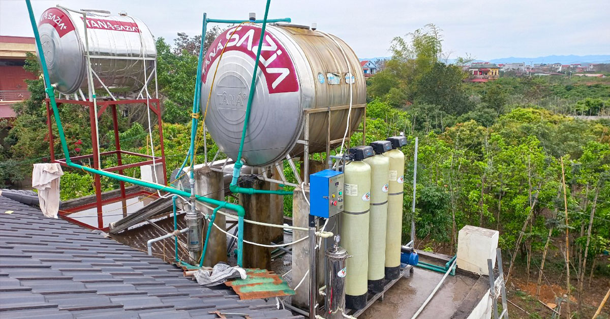 Hoàn thành hệ thống lọc nước sinh hoạt tại Bắc Giang đã hoàn thiện