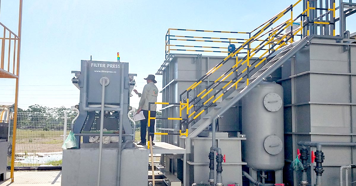 Việt Phát thi công công trình xử lý nước thải xi mạ