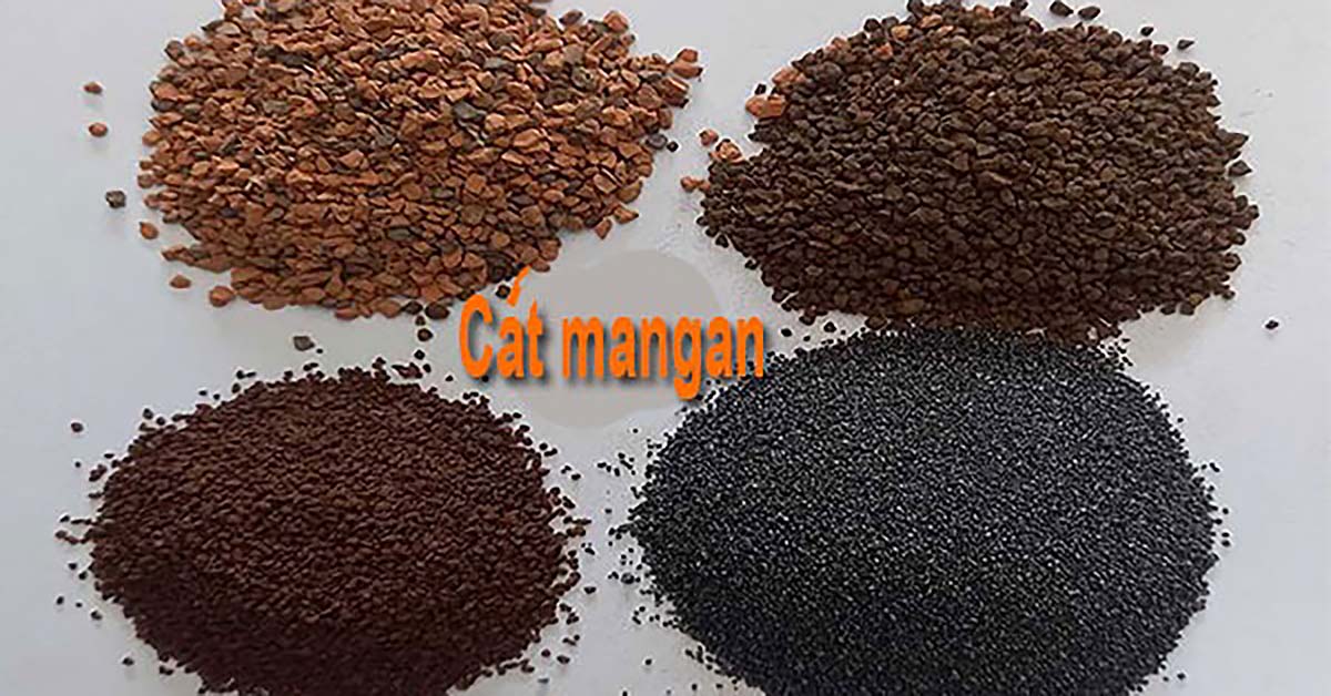 Cát Mangan lọc nước