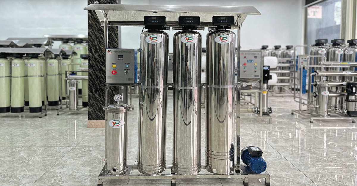 Cột lọc Inox của Xử Lý Nước Việt Phát