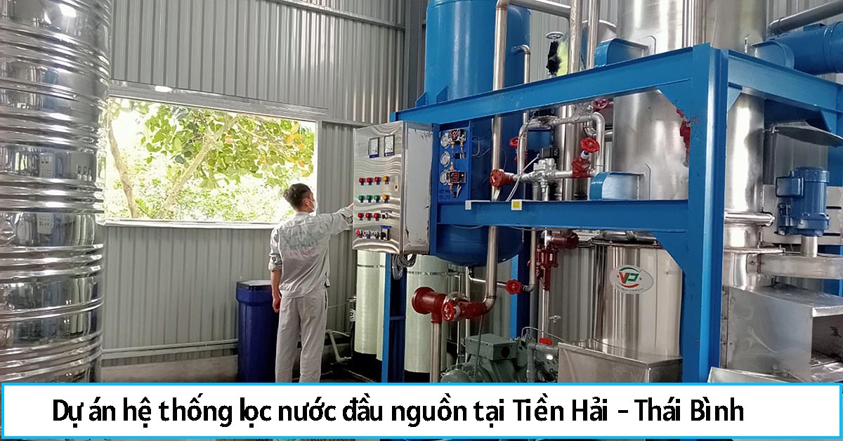 Dự án hệ thống lọc nước đầu nguồn tại Tiền Hải - Thái Bình
