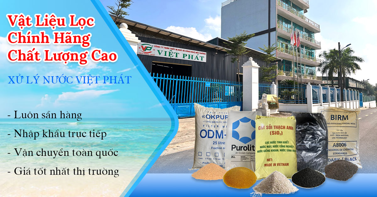 Vật tư vật liệu lọc nước chính hãng giá tốt
