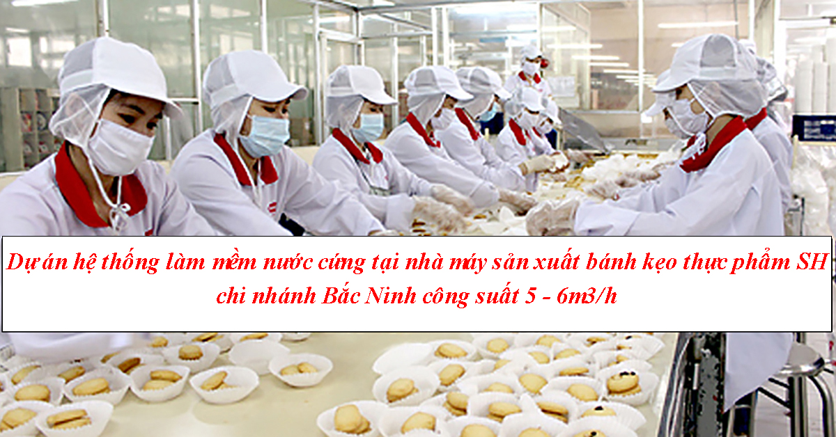 Dự án hệ thống làm mềm nước cứng tại nhà máy sản xuất bánh kẹo thực phẩm SHT - chi nhánh Bắc Ninh
