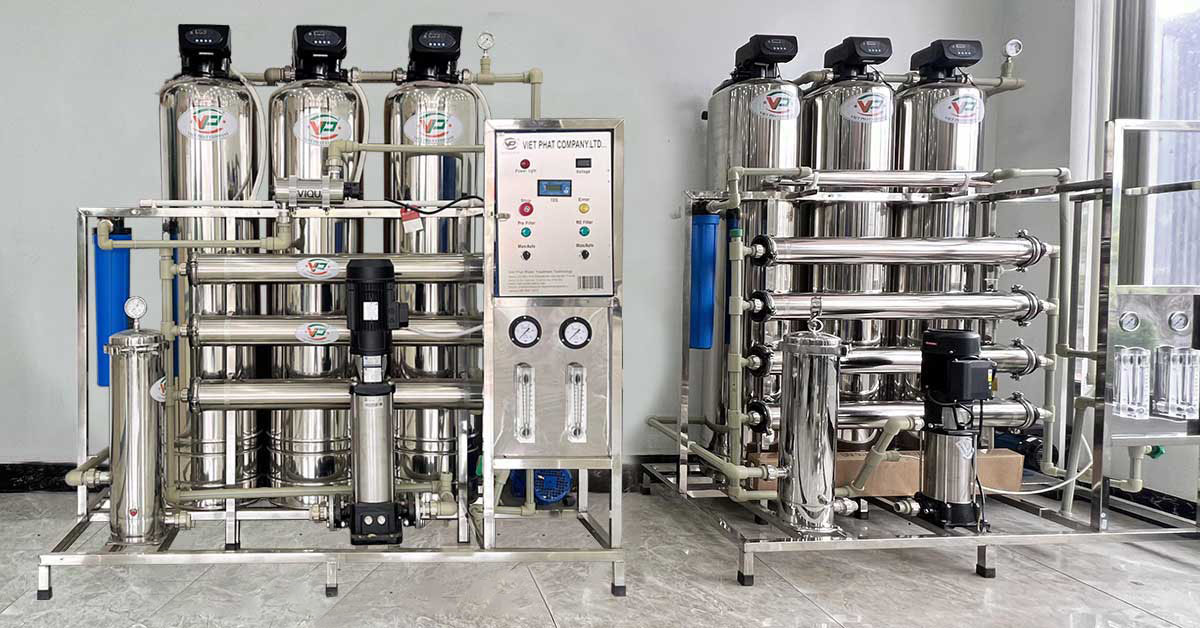 Hệ thống lọc nước RO 750l h tại địa chỉ khách hàng Hệ thống lọc nước RO 750l/h tại showroom của Xử lý nước Việt Phát
