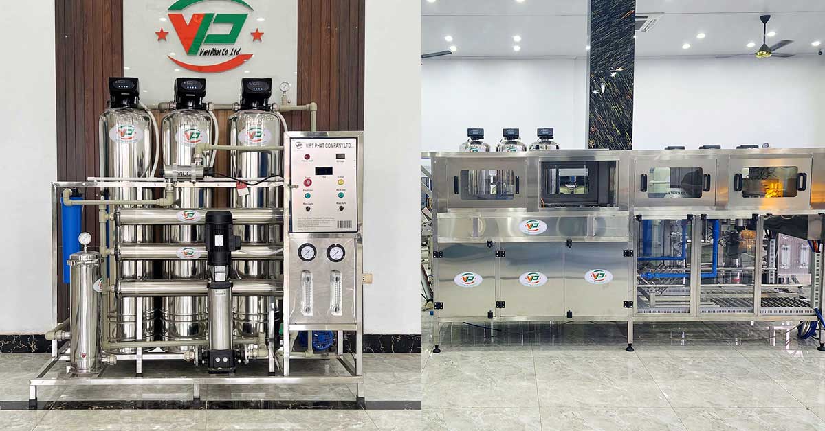 Hệ thống lọc nước RO công nghiệp 750l h Hệ thống lọc nước RO 750l/h-Xử lý nước Việt Phát