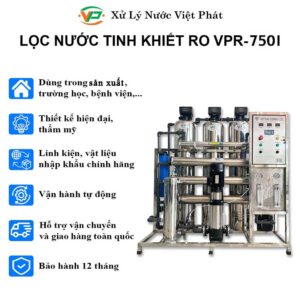Hệ thống lọc nước RO công nghiệp 750l/h inox cao cấp