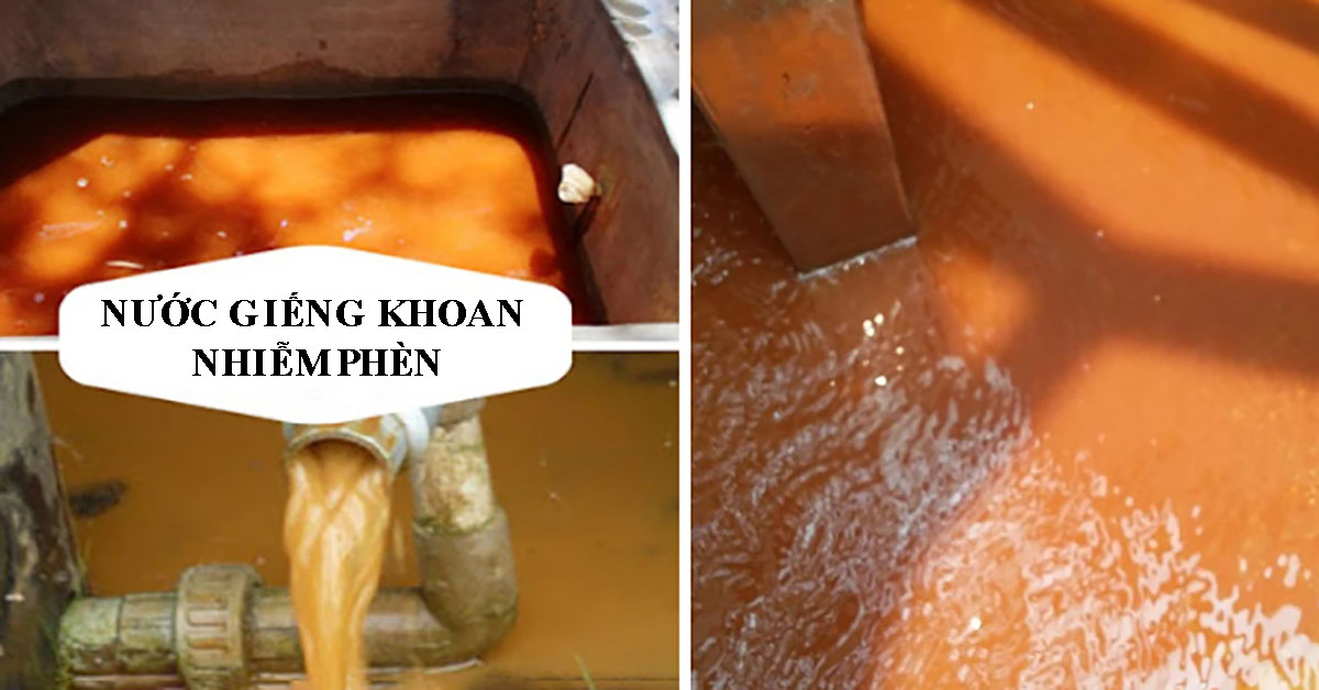 Nước giếng khoan nhiễm phèn