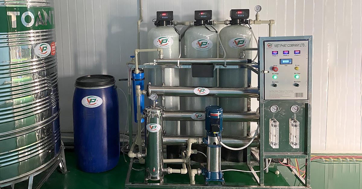 Hoàn thành dự án hệ thống RO công nghiệp 1000L tại công ty TNHH NMT Food Việt Nam