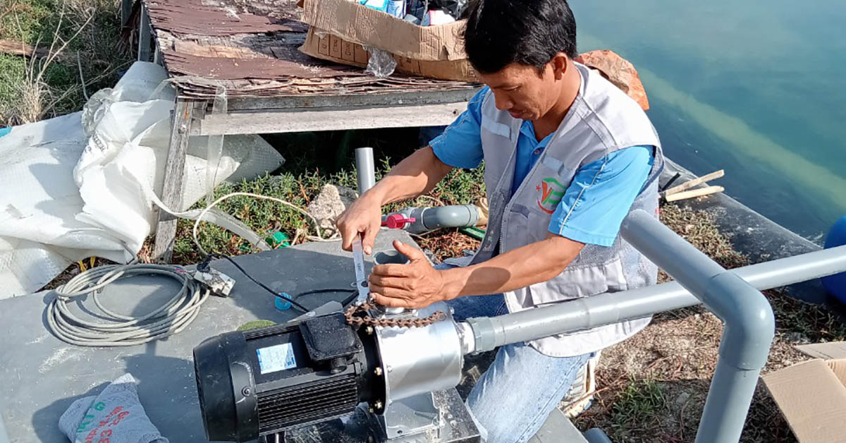 Kỹ thuật của Việt Phát thi công lắp đặt máy bơm
