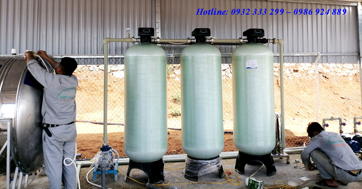 Hệ thống lọc nước giếng khoan công suất 6m3/h