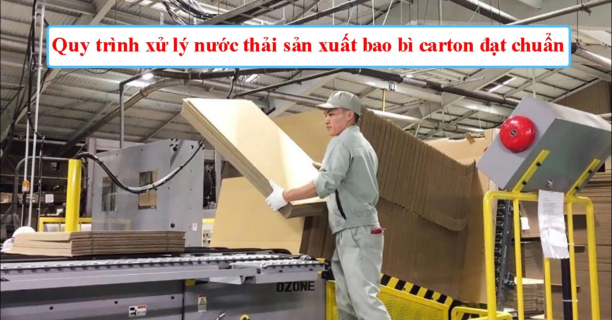 Quy trình xử lý nước thải sản xuất bao bì carton đạt chuẩn