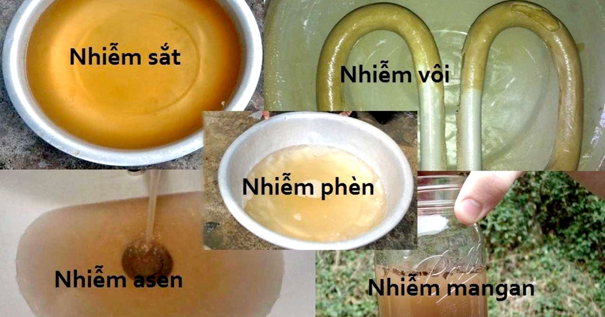 Nguồn nước giếng khoan ô nhiễm