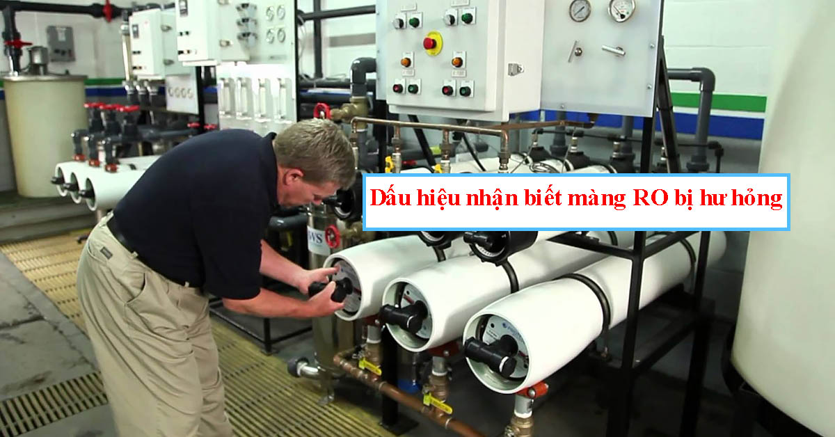 Dấu hiệu nhận biết màng RO bị hư hỏng