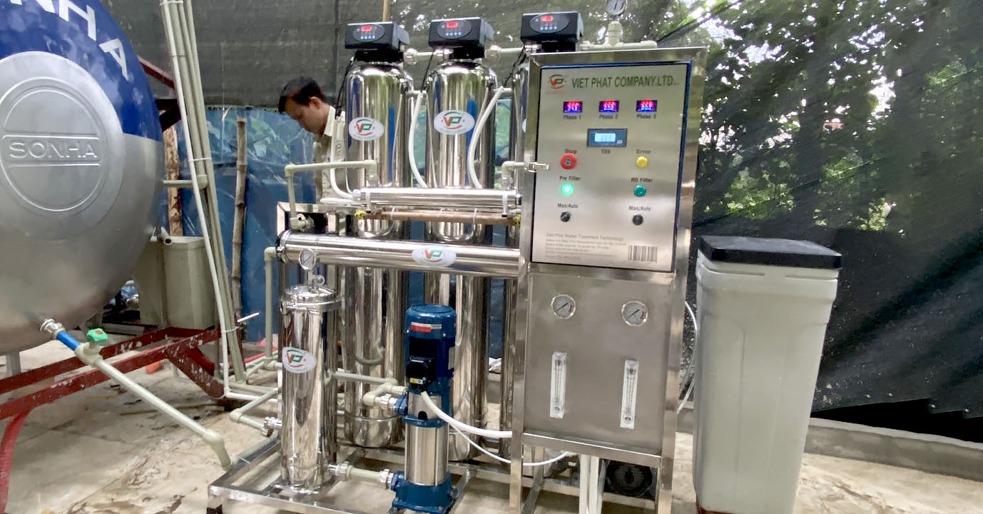 Hệ thống lọc nước RO tinh khiết 300l tại Hoàng Mai - Hà Nội