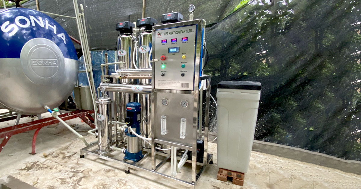 Bàn giao hệ thống lọc nước RO 300l cho anh Sơn