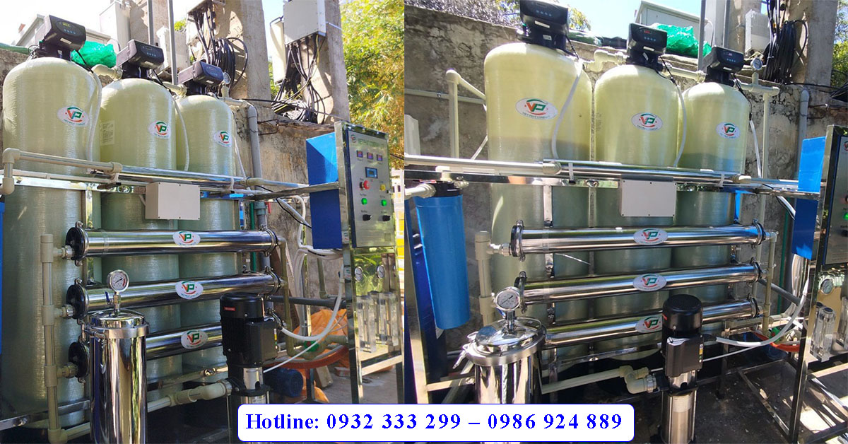 dây chuyền sản xuất nước tinh khiết 750l/h tại Đà Nẵng