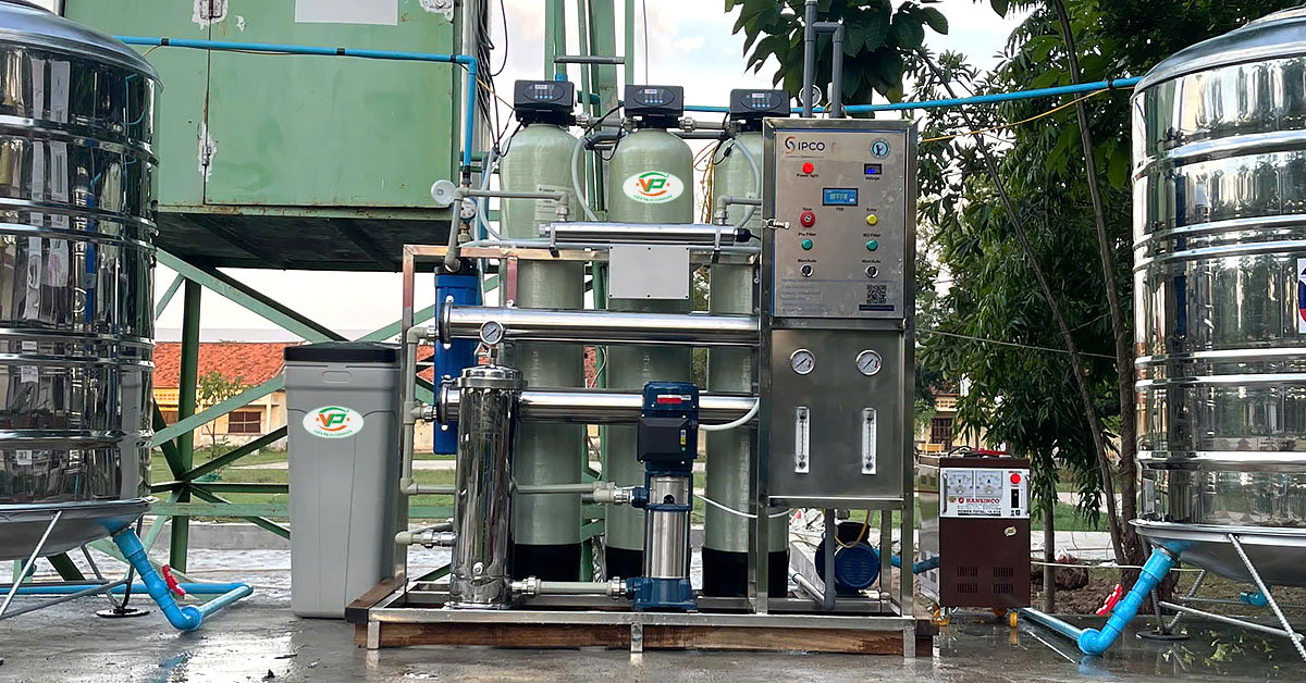 Hệ thống lọc nước RO 500l/h tại Campuchia