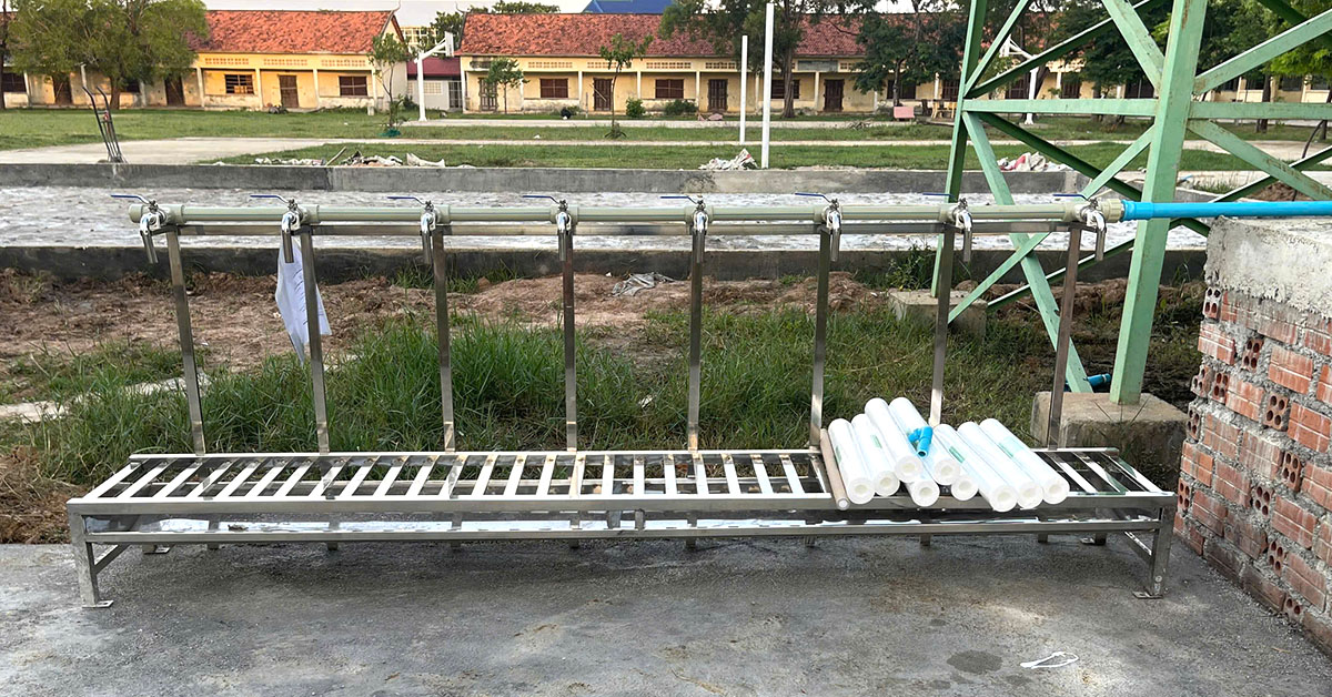 Hệ thống vòi nước phục vụ cho trường học