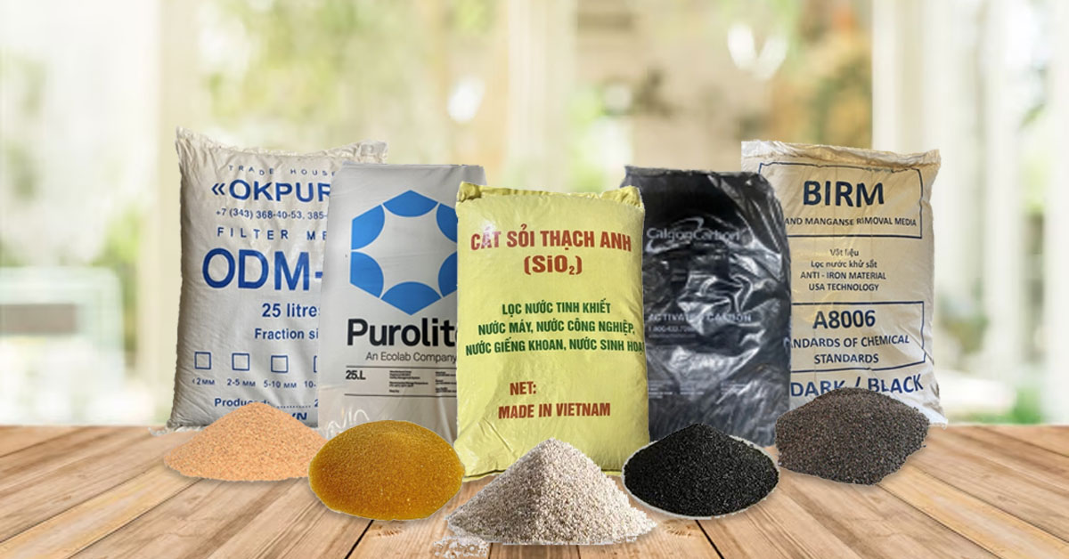 Một số vật liệu lọc nước