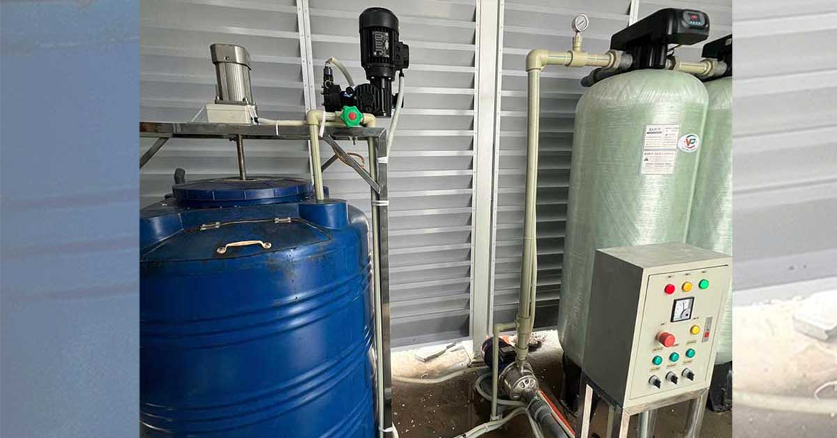 Lắp đặt lại đường ống dẫn nước vào bồn hoá chất