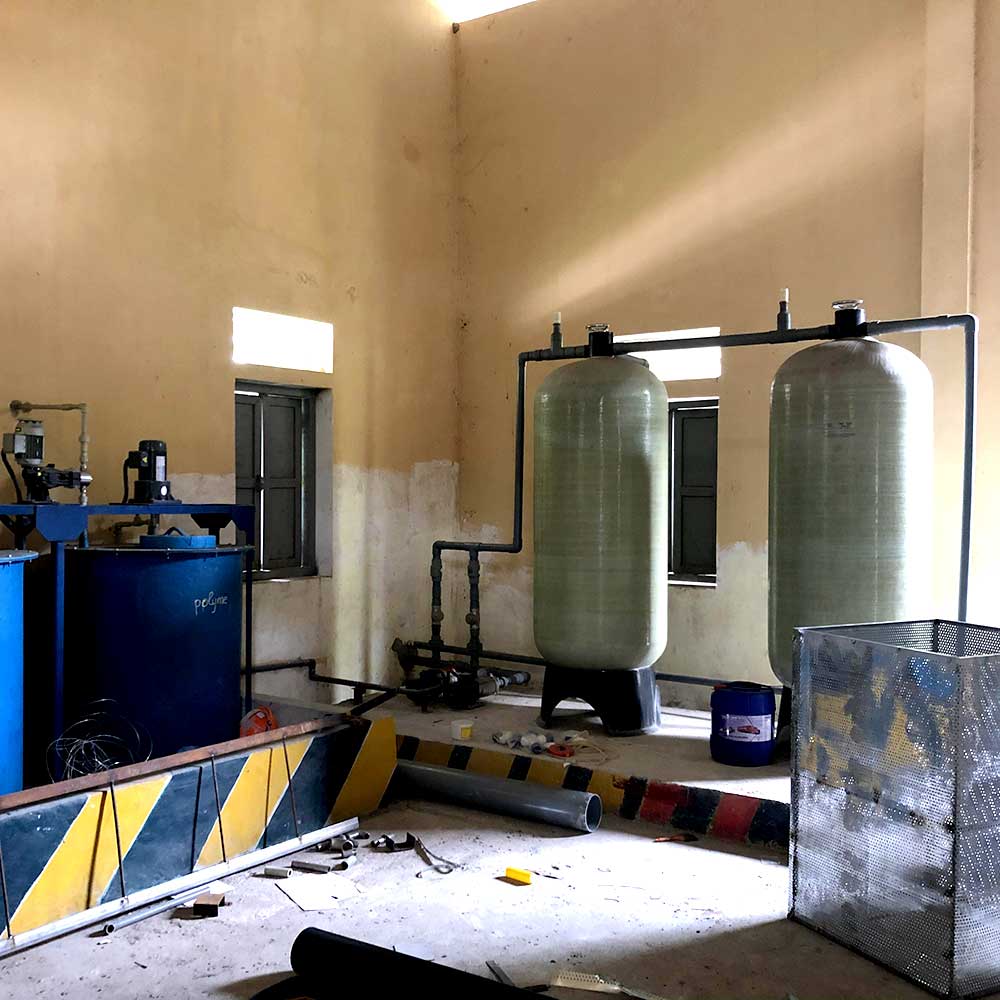 Hệ cột lọc áo lực đa tầng xử lý nước thải