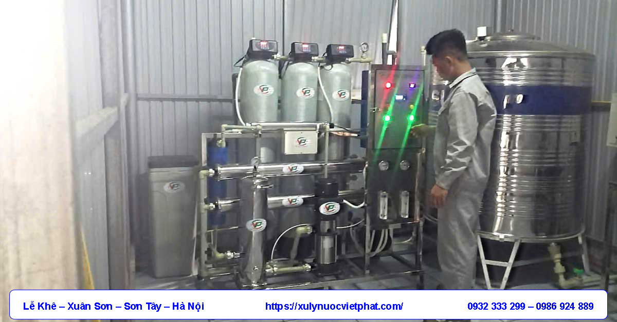 Hoàn thành lắp đặt hệ thống RO 500l/h