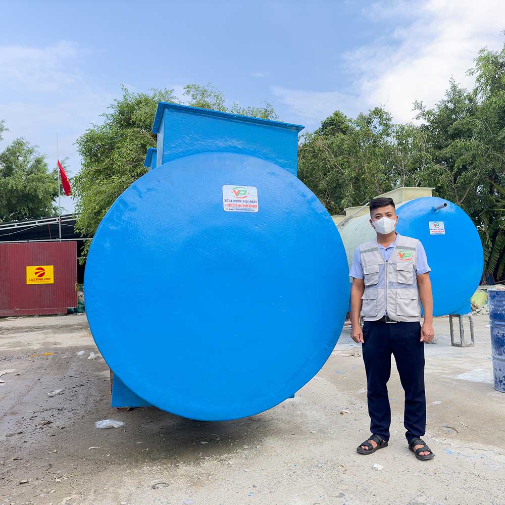 module xử lý nước thải composite 50m3/ngày đêm