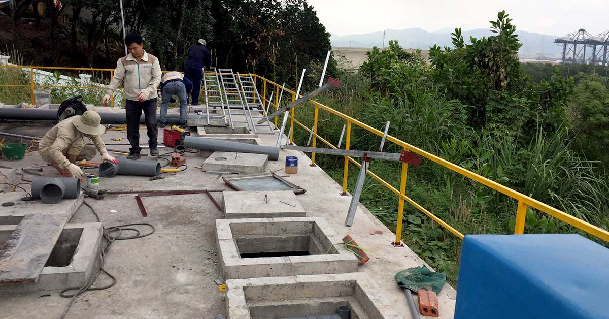 Thi công lắp đặt hệ thống xử lý nước thải