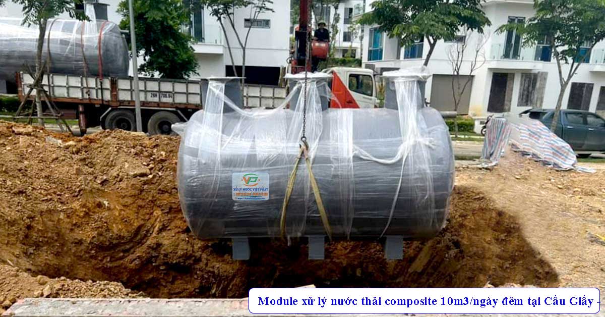 Module xử lý nước thải composite 10m3/ngày đêm