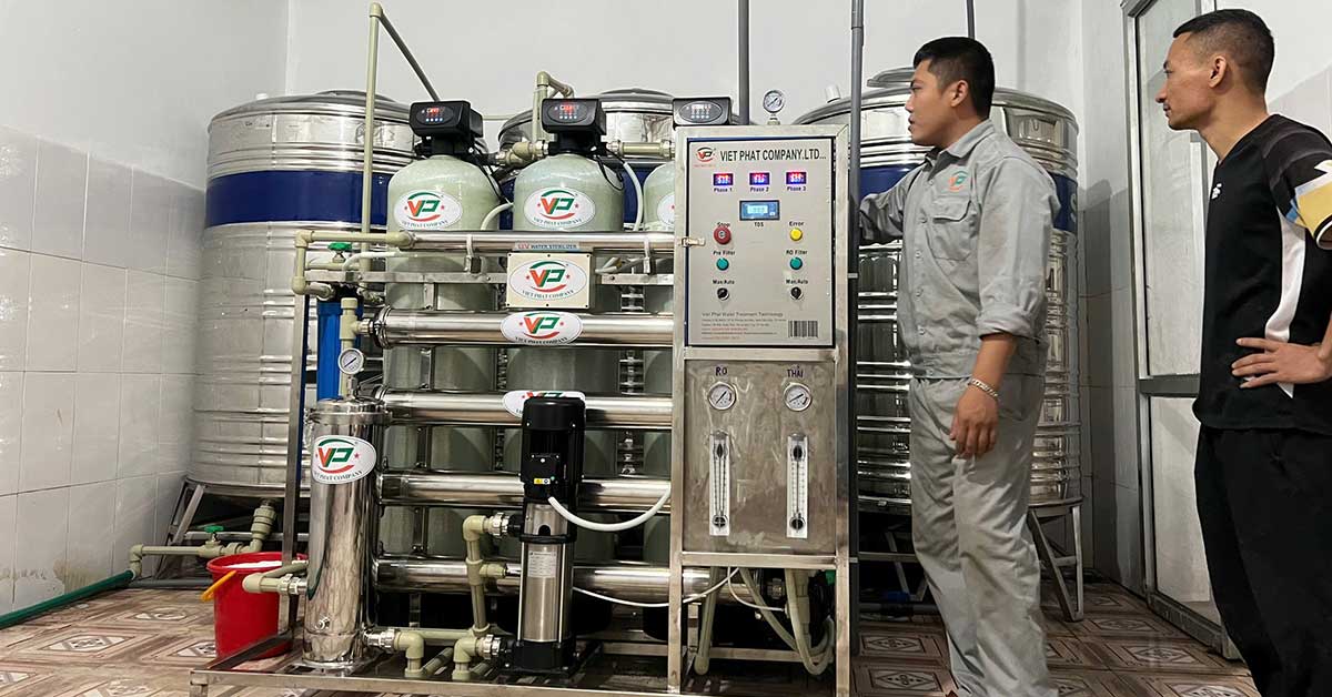 Hệ thống lọc nước RO công nghiệp 1000l tại Lạng Sơn