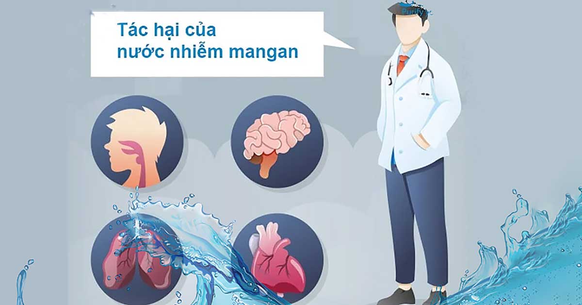 Tác hại khi sử dụng nước nhiễm mangan