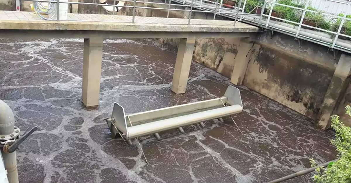 Bùn hoạt tính hiếu khí được sử dụng trong bể hiếu khí