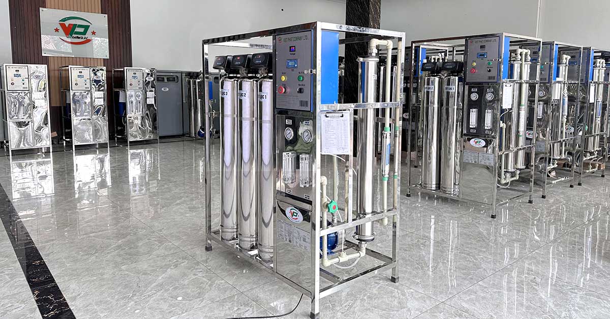 Showroom trưng bày hệ thống lọc nước RO của Xử Lý Nước Việt Phát
