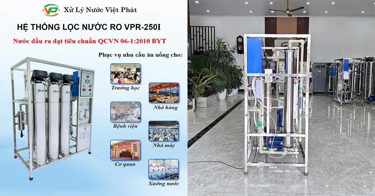 Ứng dụng của máy lọc nước RO 250l/h