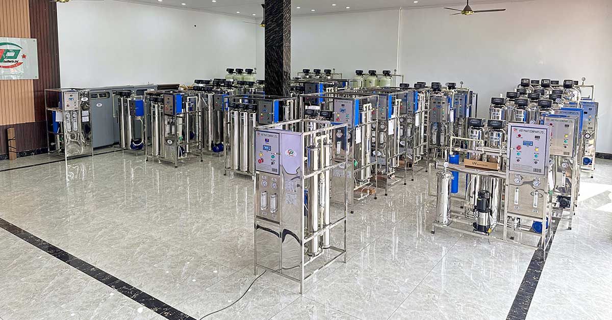 Showroom trưng bày hệ thống lọc nước RO của Xử Lý Nước Việt Phát
