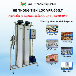 Hệ thống tiền lọc 1000l/h