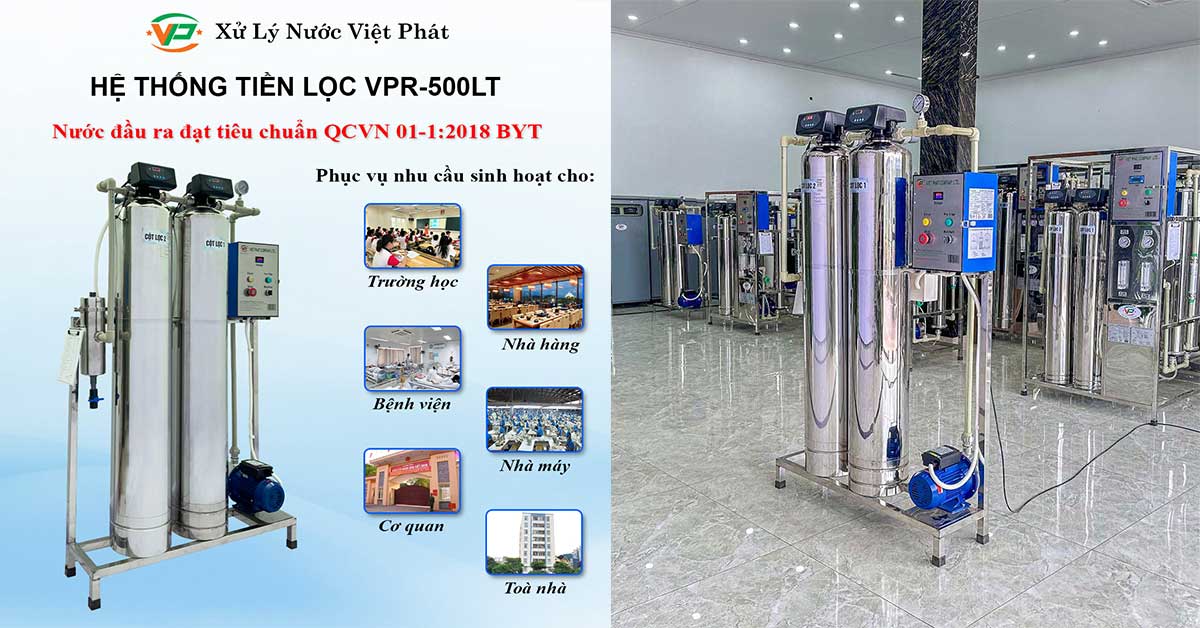Ứng dụng của hệ thống tiền lọc 1000-1200l/h