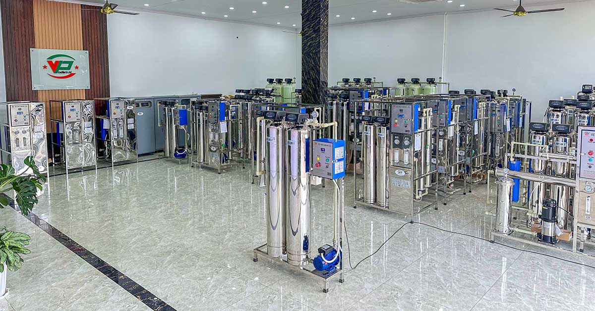 Showroom trưng bày hệ thống lọc nước của Xử Lý Nước Việt Phát
