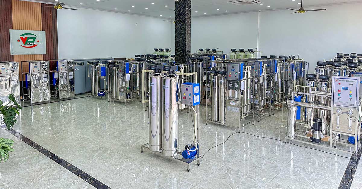 Showroom trưng bày hệ thống lọc nước của Xử Lý Nước Việt Phát