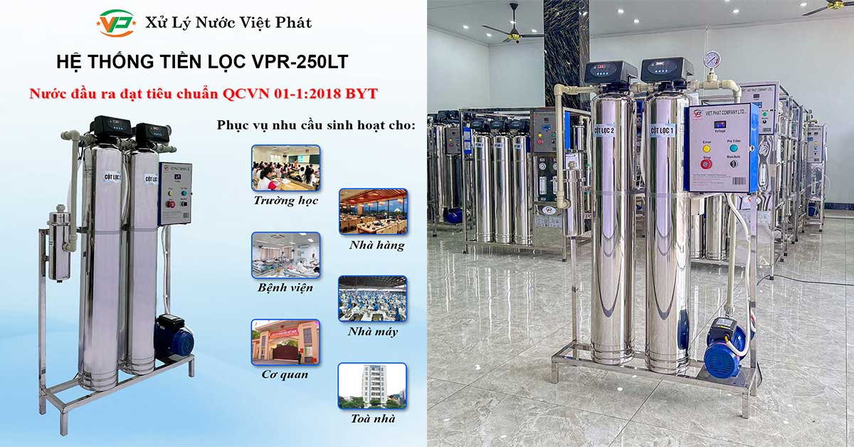 Ứng dụng của hệ thống tiền lọc 600 -800 lít/giờ