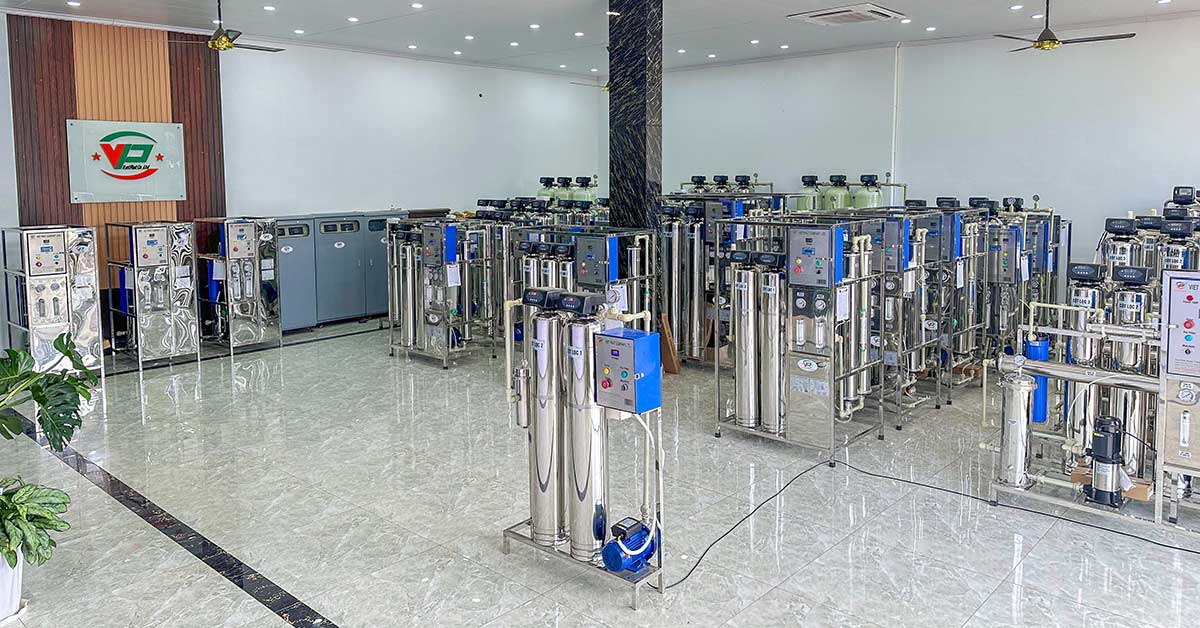Showroom trưng bày hệ thống lọc nước của Xử Lý Nước Việt Phát