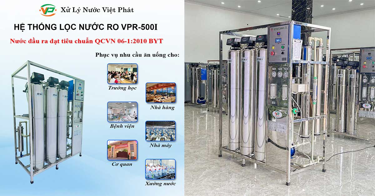 Ứng dụng của máy lọc nước RO công nghiệp 500l/h